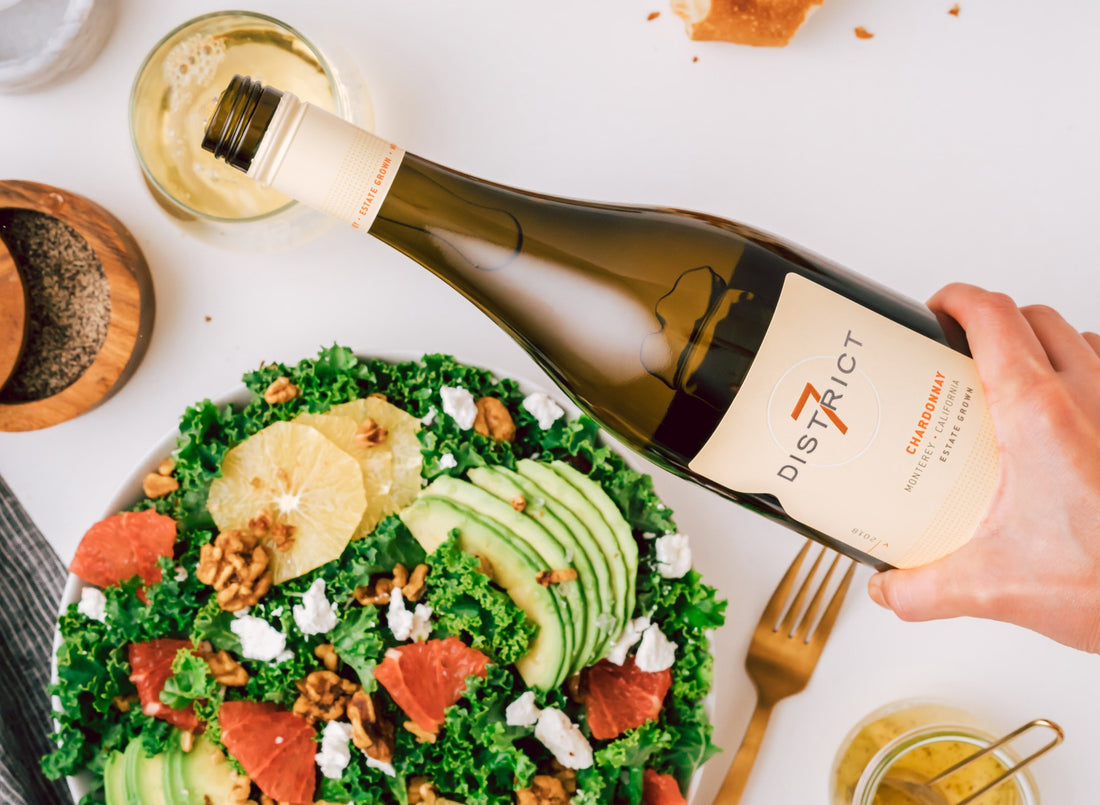 Chardonnay + Kale and Citrus Salad