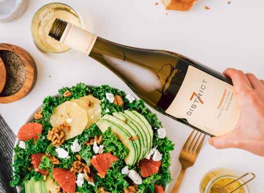 Chardonnay + Kale and Citrus Salad