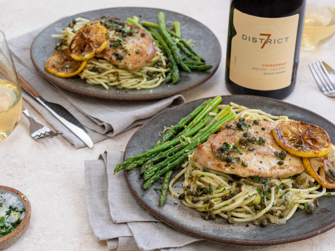Chardonnay + Lemon Chicken Piccata